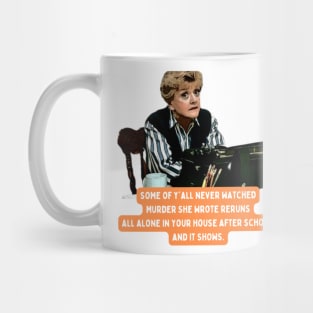 Murder She Wrote Reruns After School Mug